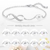 SBI Jewelry Heart Love 15 Birthday Bracelets for Granddaughter Daughter