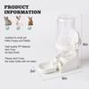 HERCOCCI Rabbit Hay Food Bin Feeder and Bunny Water Bottle