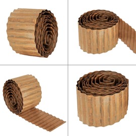 Corrugated Metal Garden Edging,Heavy Duty Landscape Edging Garden Edging Borders Landscape Borders for DIY Flower Beds,Lawns,Pathway (Rusted-12Inch×20FT) …