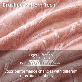 Whale Flotilla Flannel Fleece Throw Blanket for Couch, Soft Fluffy Velvet Sofa Blanket with Decorative Vintage Pattern for All Season, Warm and Lightweight, 50x60 Inch, Pink