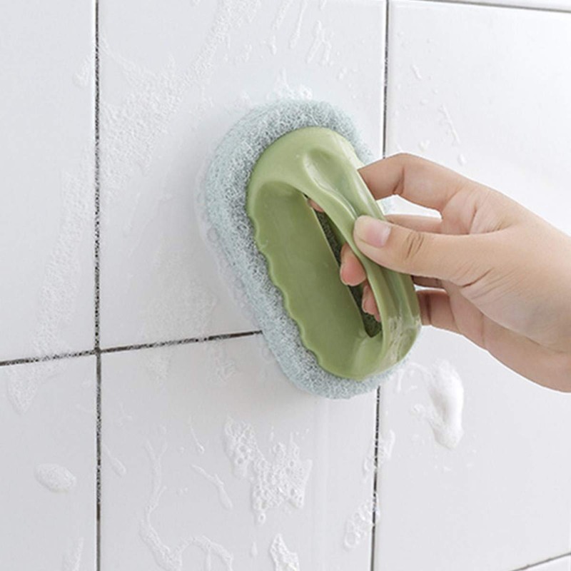 3 Pcs Bathtub Cleaning Sponge Brush Kitchen Cleaning Brush Magic