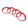 4pcs Air Vent Outlet Rings Cover Trim Red Decoration Replacement