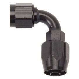 RUSSELL/EDEL 610165 Full Flow Hose Endswivel 90 Deg -6An All Blk Finish