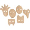 VBS Children's Masks, Set of 6, Papier Mache