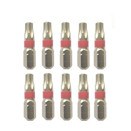 jjw-germany Professional Replacement Bits Torx Pozidriv or Phillips Made of Impact-Resistant Special Steel, Nickel-Plated (TR30 x 25 m Hole)