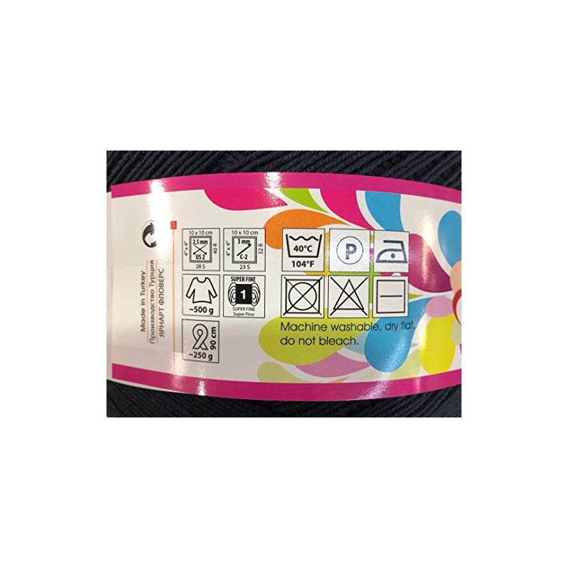YarnArt - Hilo de flores 55% algodón, 45% acrílico, 250