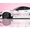 2PCS Sakura Cherry Blossom Car Livery, Japanese Theme Side Car