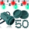 Threlaco 50 Pcs Christmas Light Socket Safety Cap Plugs for