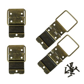 DGBRSM 4pcs Antique Decorative Hinges for Vintage Wooden Cases, Cabinets, Gift Boxes, Toolbox, Jewelry Boxes, Wine Boxes, 28mm x 44mm, Bronze