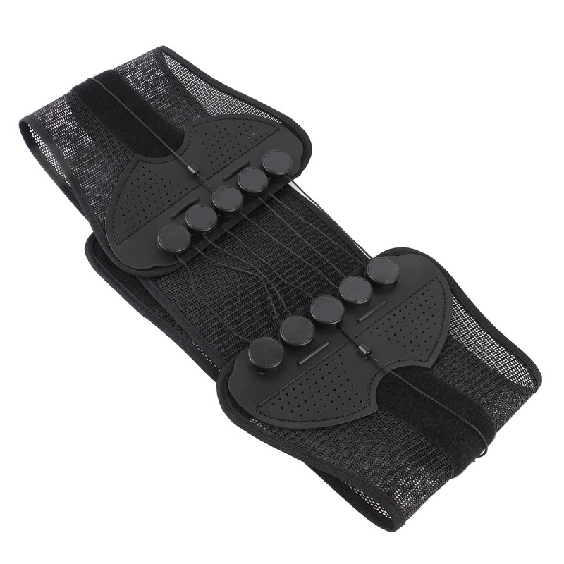Lower Back Brace Adjustable Lumbar Brace Pulley Compression for Herniated