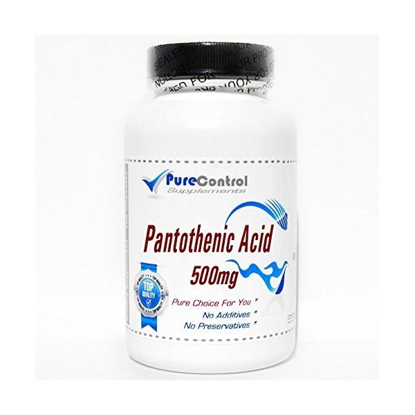 Pantothenic Acid 500mg // 100 Capsules // Pure // by