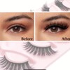 5 Pairs of 10pcs Cat Eye Eyelashes - Fluffy Natural