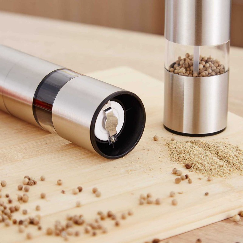 Pepper Grinder Stainless Steel Manual Pepper Spice Mill Adjustable Coarseness
