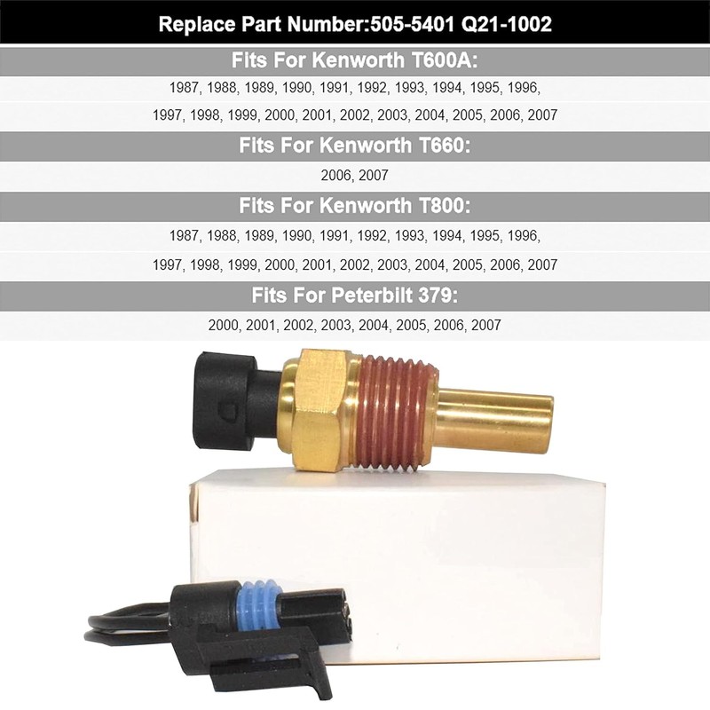 LesNau Differential Oil Temperature Sensor with Connector Pigtail Plug Q21-1002