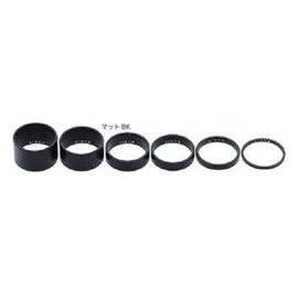 DIXNA Bandage Head Spacer 0.1 inch (2.5 mm), MBK, Matte Black, 0.1 inch (2.5 mm)