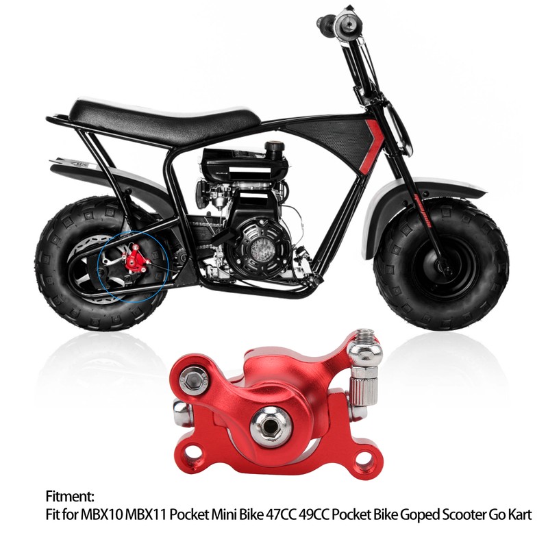 50.5mm Rear Disc Brake Caliper CNC Aluminium Alloy for MBX10
