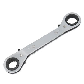 FOCMKEAS 10X11 mm Reversible Universal Ratcheting Wrench, Chrome Vanadium Steel, Matte Silver, Heavy-Duty, 72 Tooth Ratchet, Suitable for Narrow Spaces