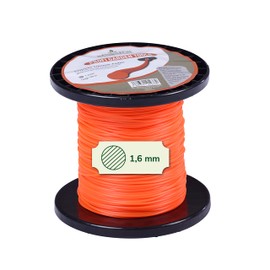 Natursache Trimmer Line for Grass Trimmer, Orange, Round, 1.6 mm x 120 m, Extra Tear-Resistant Strimmer Line for Maximum Cutting Performance, Accessories for Brush Cutter (Size 1)