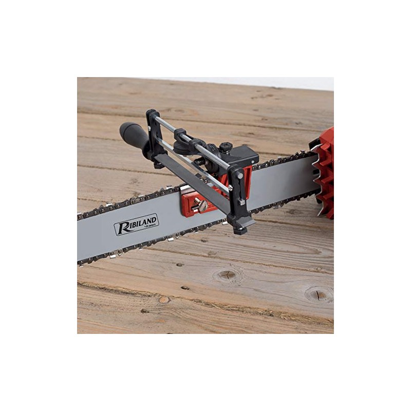 Sharp on Guide for Chainsaw Chains.