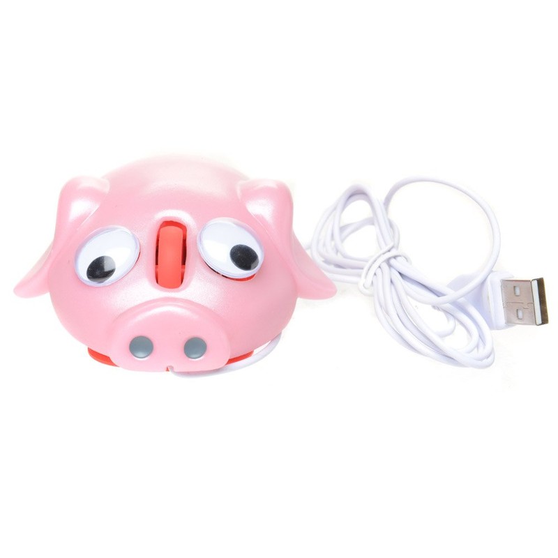 Cosa Nova Pig Computer Mouse with Bobble Eyes and Mood