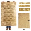HOMBYS 58x32 Extra Large 100% Bamboo Shower Mat for Shower