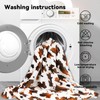 Fleece Blanket for Kids Boys Girls Soft Cow Print Throw