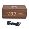 Digital Alarm Clock Wireless Charging Automatic Temperature Detection Safe Stable