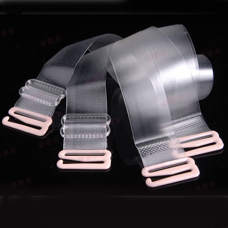 YARBAR Clear Bra Straps Adjustable, Invisible Non-Slip Bra Straps for