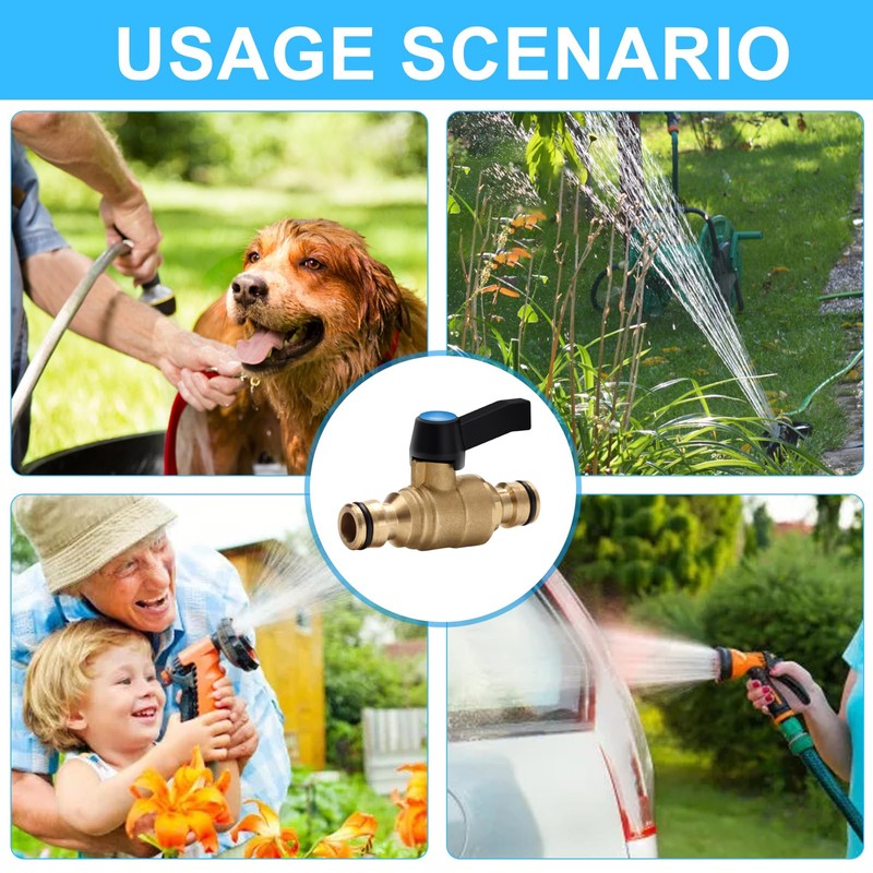 OPERMAXER Coupling with regulating valve: hose connector with shut-off valve,