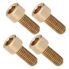 50Pcs Cap Hex Socket Screw Copper Fastener Hardware Tools Industrial