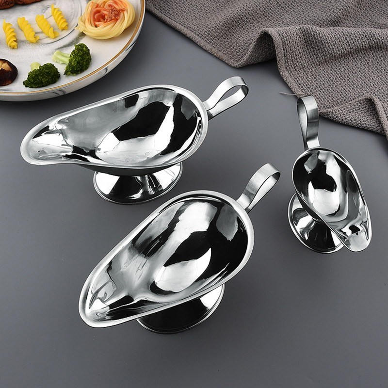 Sauce Container, Gravy Boat, Stainless Steel Container, Condiment Plate, Sauce,