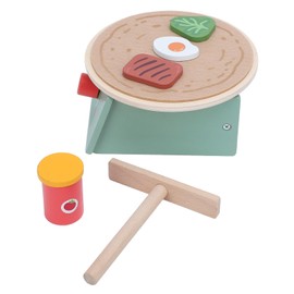 Itonash High Quality Wooden Pancake Spread Playset for Ages 3+ Kitchen Pancake Playset Toy for Realistic Cooking Scenarios in Parent-Child Interaction