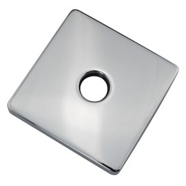 DGBRSM Shower Flange Cover 3.5 Inch Extra Large Square Escutcheon Cover Plate for Shower Head Arms, Chrome