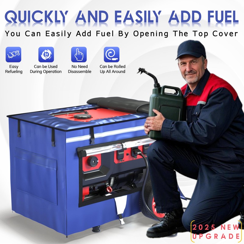 Generator Covers While Running, 32x24x24 Inches, Generator Running Covers,1680+400D Double
