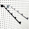 14" L Pegboard 6 Ball Waterfall Faceout Hook, Black -