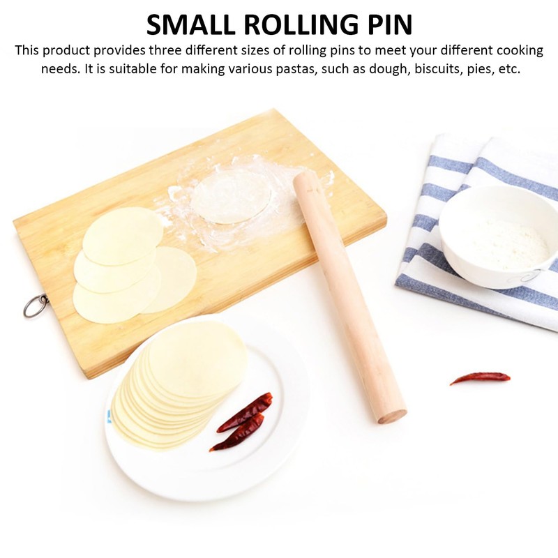3 Pieces Rolling Pin, Rolling Pin, Small Rolling Pin, Wooden