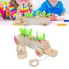Toddler Radish Matching Car Toy Baby Safe Infant Robust Wooden