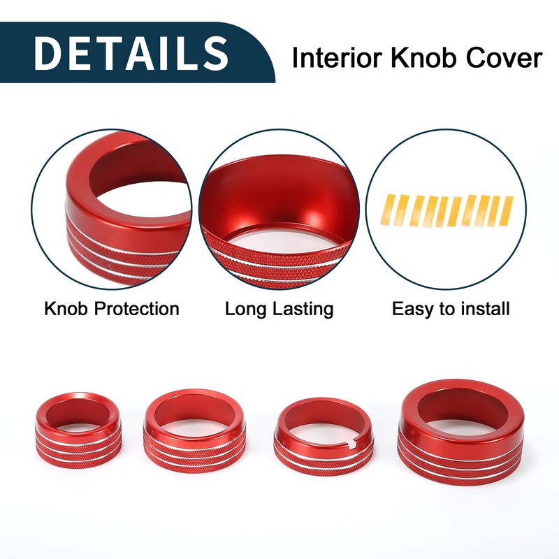 TUCKBOLD AC Media Volume Tune Gear Shift Control Switch Knob