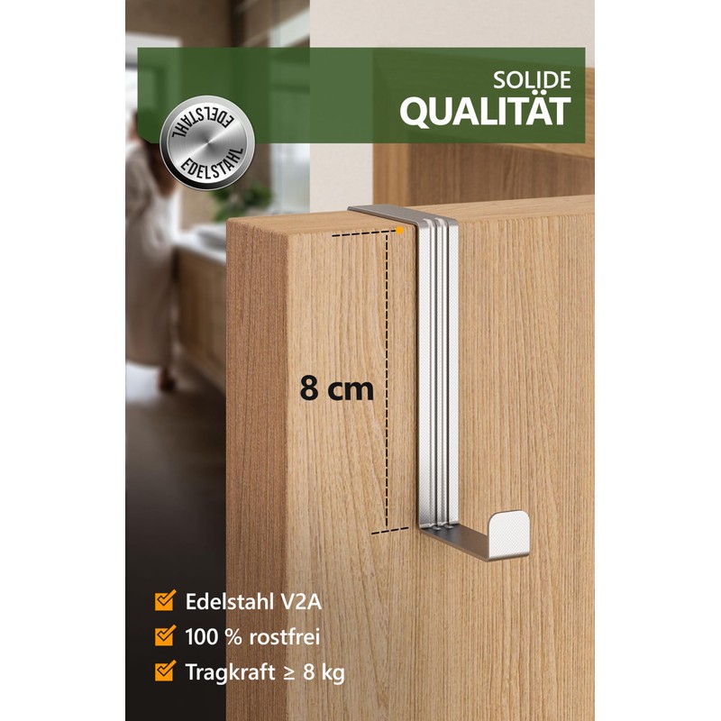 4smile Door Hooks – Set of 10 Stainless Steel 41