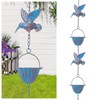 Ruaizel 7.8FT Rain Chains for Gutters, Hummingbird Rain Catcher, Outdoor