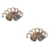 DOITOOL 14pcs Wooden Closet Dividers Whale-shaped Nursery Organizer for Clothes