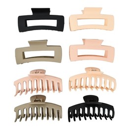 8 Piezas Pinzas Para Cabello, Pasador Grande Para Mujer, Pinzas Para El Cabello Antideslizantes, Pinzas Pelo Mujer para peinados gruesos finos medianos finos pequeños (A)