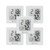 KETOTEK 5pcs Thermometer Hygrometer Indoor Digital Thermometer/Hygrometer Face Mark Wall