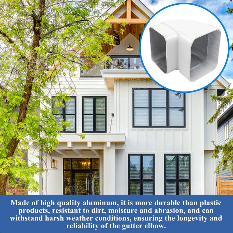 Gutter Elbow 2x3 90 Degree Downspout Elbow Gutter Connector Roofing