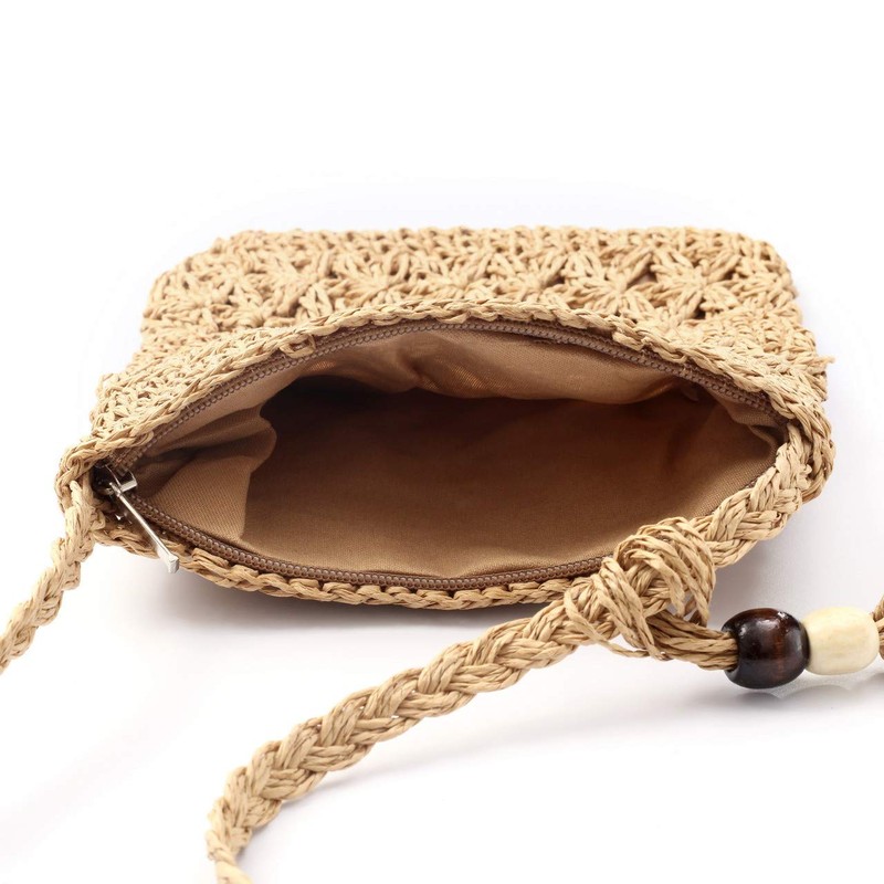 CHIC DIARY Small Straw Bag Women's Straw Shoulder Bag Summer