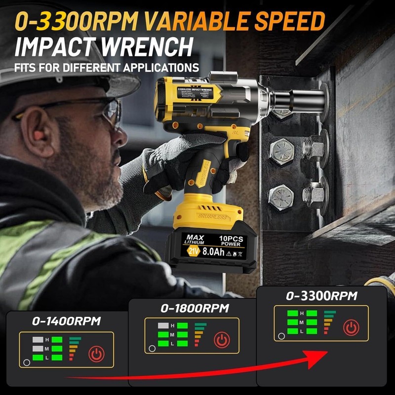 Cordless Electric Impact Wrench