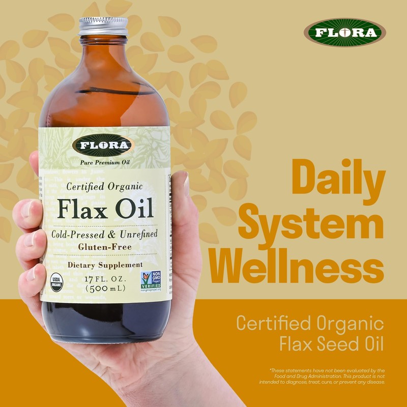 Flora - Flax Oil - Cold-Pressed, Unrefined, Organic Flax Seed