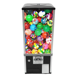 LyeXD 25 Inch Candy Gumball Vending Machine, Big Toy Capsule Vending Machine Countertop Candy Gumball Machine Bank with Keys, Pinball Vending Machine for 250 1.77“ or 1000 1.06” Ball, Black