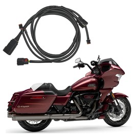 APPOCAT Harley Rear Fender Wiring Harness Fit for 2023.5-later CVO, Compatible 2024 Road Glide Street Glide CVO ST add OEM Saddlebag Rockford Fosgate,Contains saddlebag lock signal