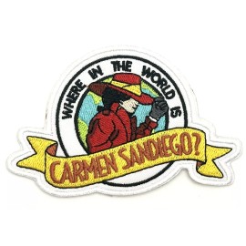 Retro Where Is Carmen Sandiego Classic TV Show Patch Movie Vintage Style Retro Cap Hat